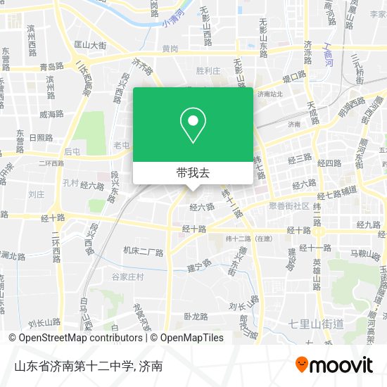 山东省济南第十二中学地图