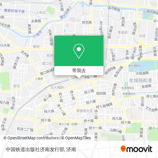 中国铁道出版社济南发行部地图