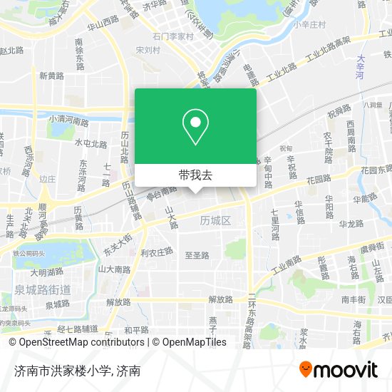 济南市洪家楼小学地图
