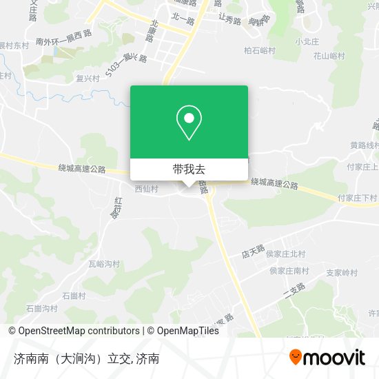 济南南（大涧沟）立交地图