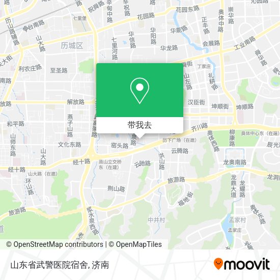 山东省武警医院宿舍地图