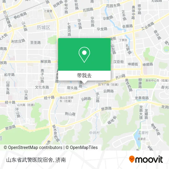 山东省武警医院宿舍地图