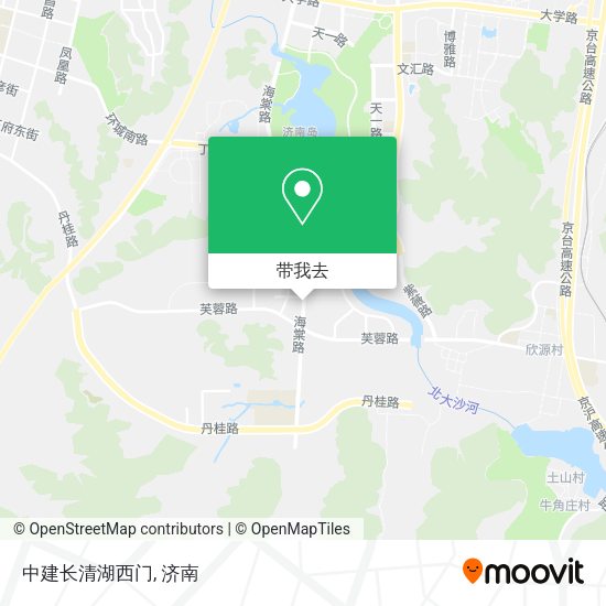 中建长清湖西门地图