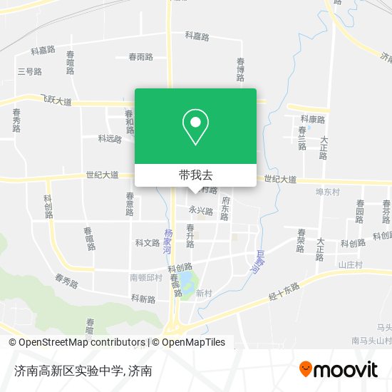 济南高新区实验中学地图