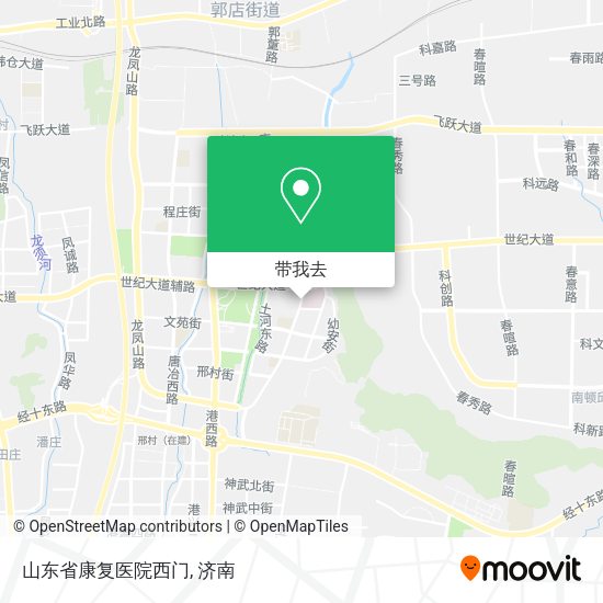 山东省康复医院西门地图