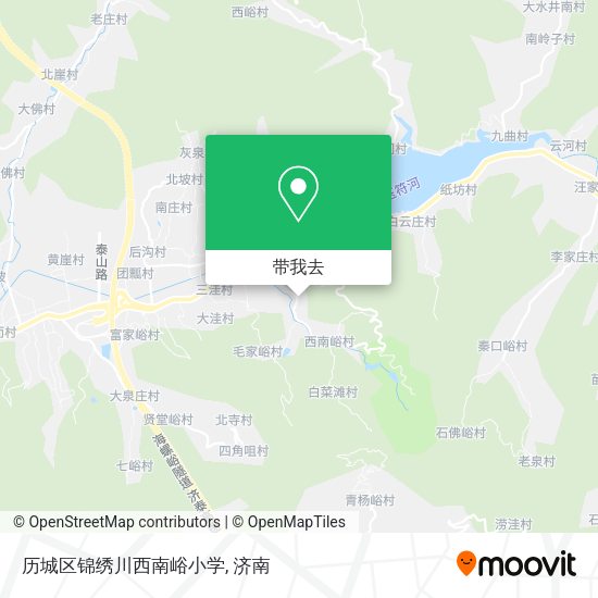 历城区锦绣川西南峪小学地图
