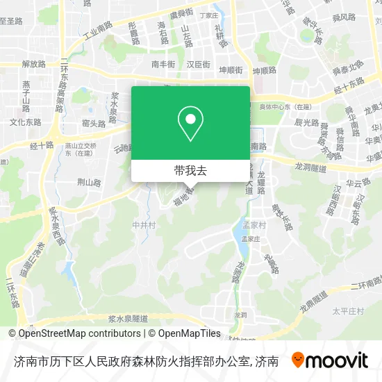 济南市历下区人民政府森林防火指挥部办公室地图