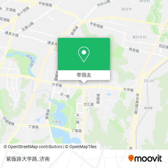 紫薇路大学路地图