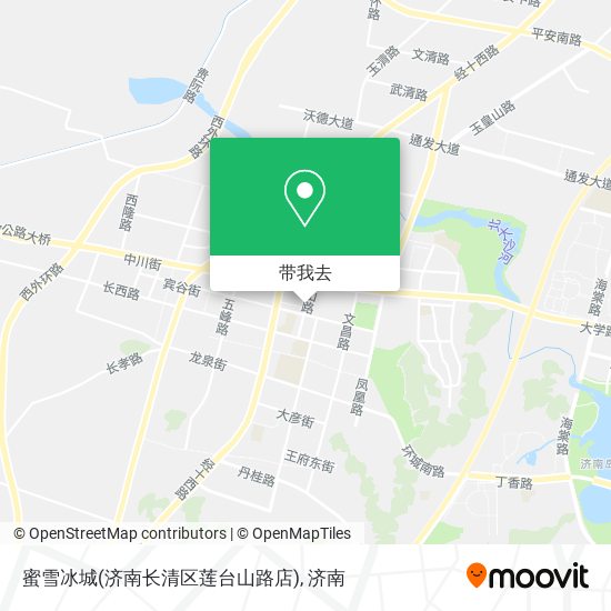 蜜雪冰城(济南长清区莲台山路店)地图
