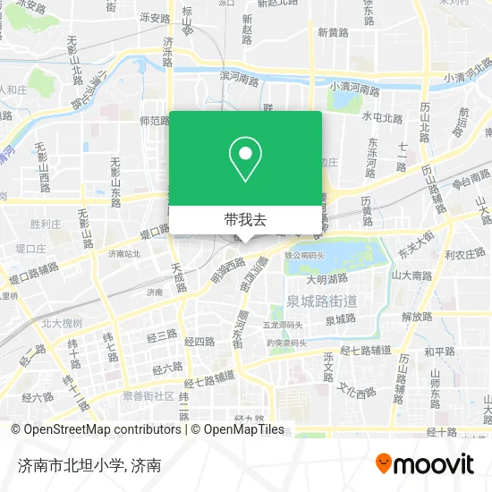 济南市北坦小学地图