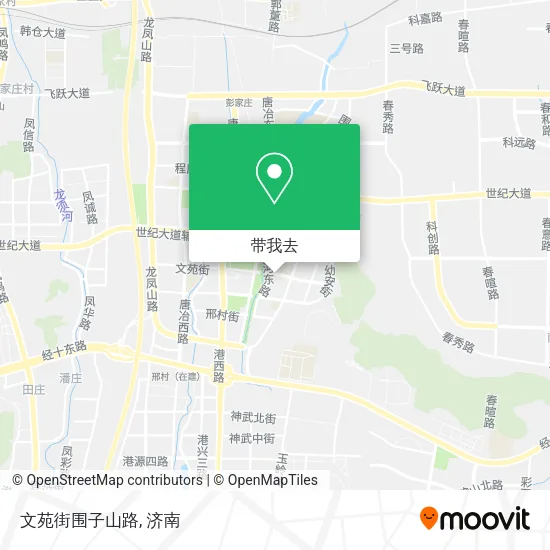 文苑街围子山路地图