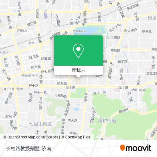 长柏路教授别墅地图