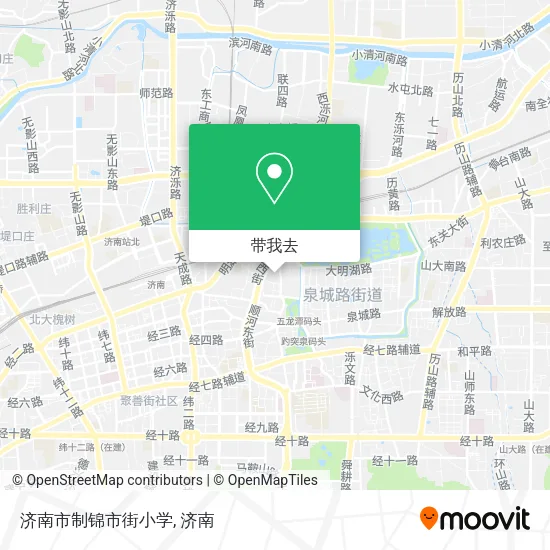 济南市制锦市街小学地图