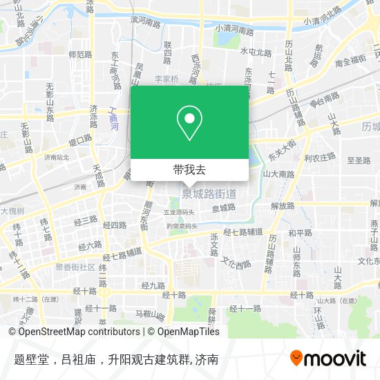 题壁堂，吕祖庙，升阳观古建筑群地图
