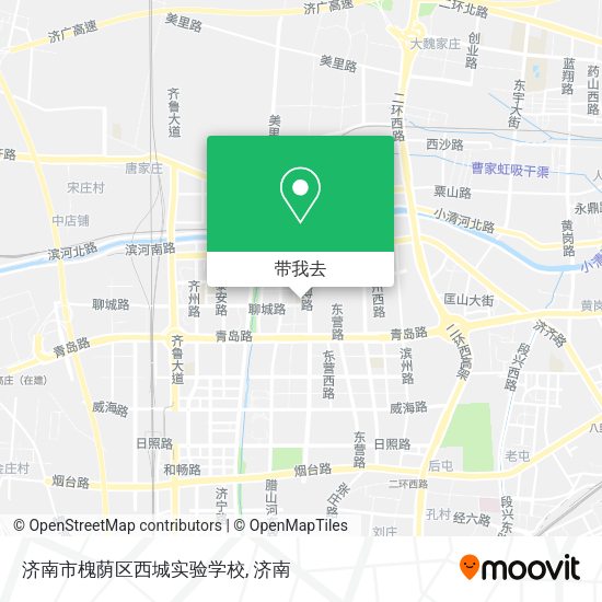 济南市槐荫区西城实验学校地图