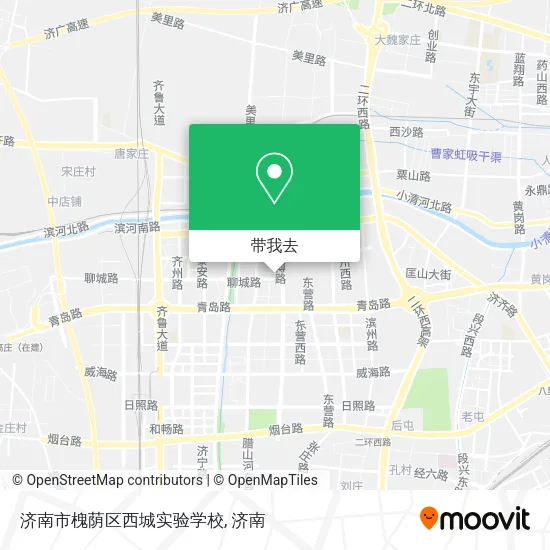 济南市槐荫区西城实验学校地图