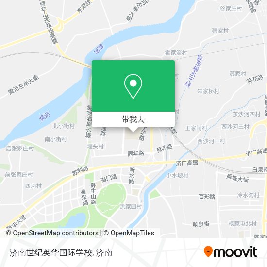 济南世纪英华国际学校地图