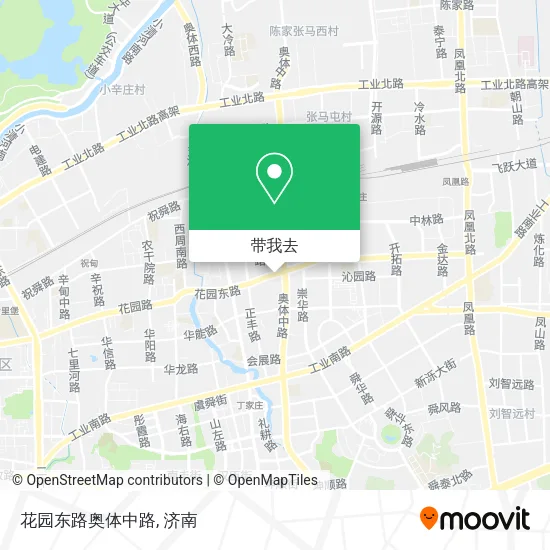 花园东路奥体中路地图