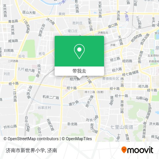 济南市新世界小学地图