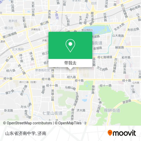 山东省济南中学地图