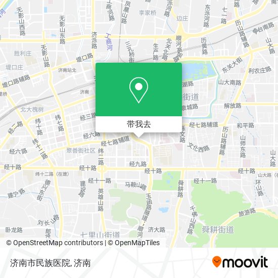 济南市民族医院地图