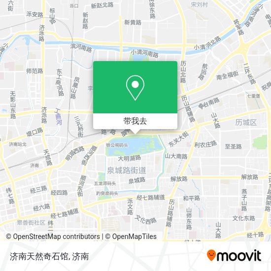 济南天然奇石馆地图