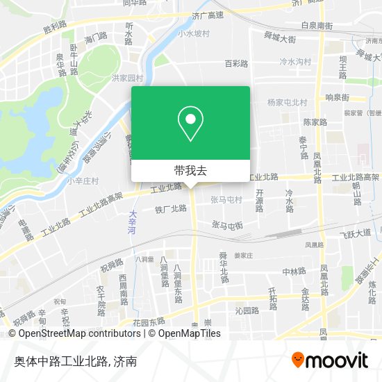 奥体中路工业北路地图