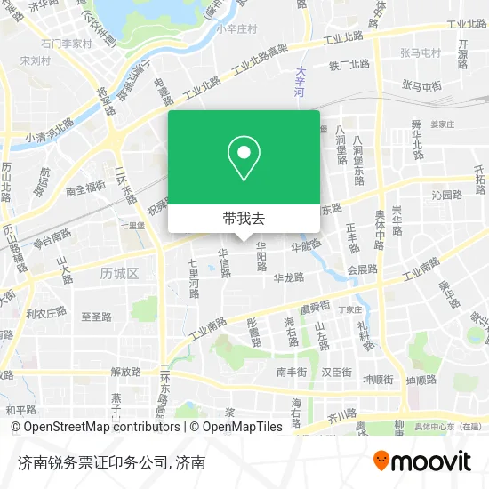 济南锐务票证印务公司地图