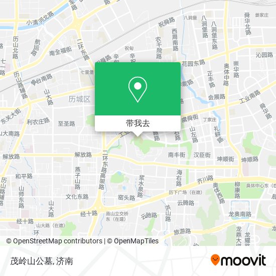 茂岭山公墓地图