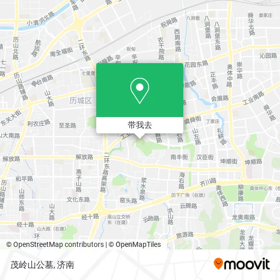 茂岭山公墓地图