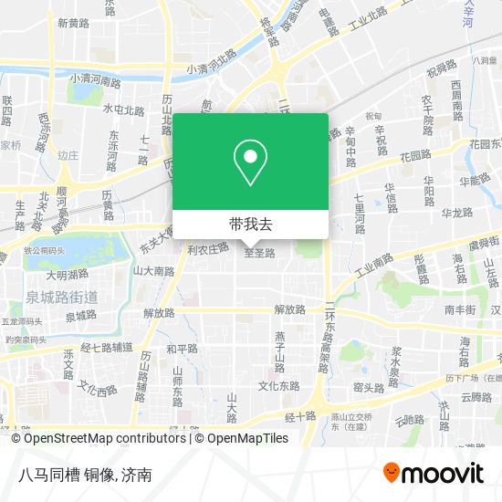 八马同槽 铜像地图