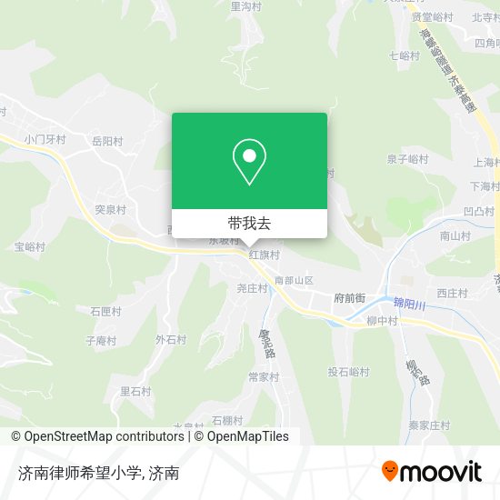 济南律师希望小学地图