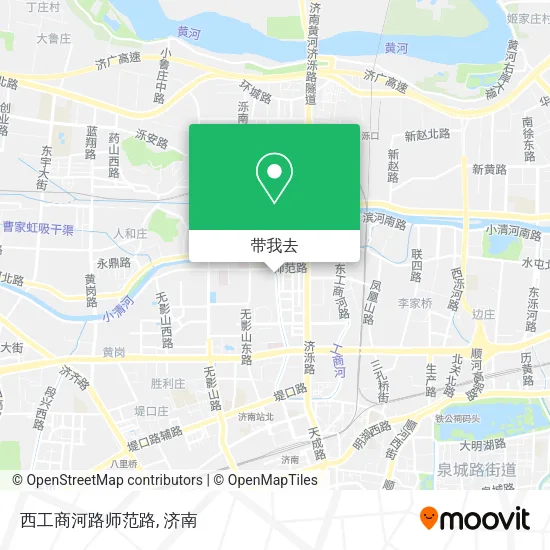 西工商河路师范路地图