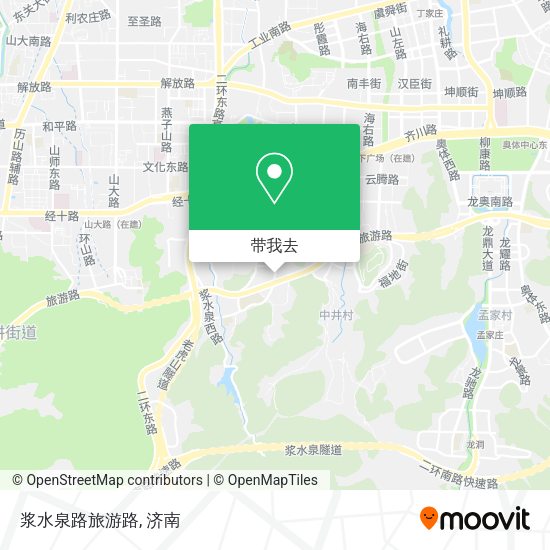 浆水泉路旅游路地图
