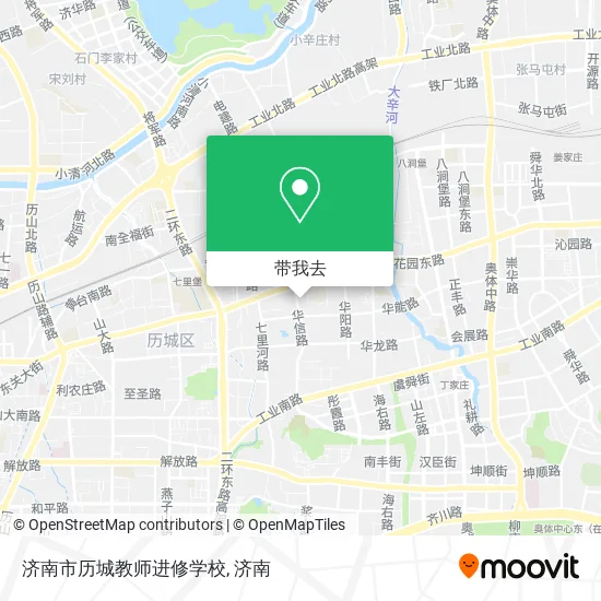 济南市历城教师进修学校地图