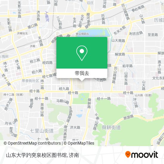 山东大学趵突泉校区图书馆地图