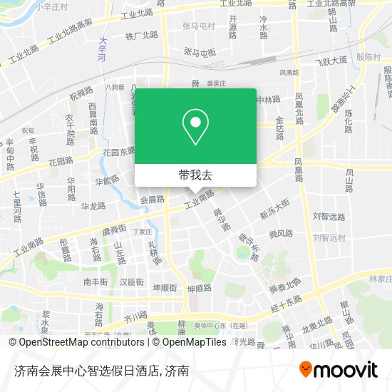 济南会展中心智选假日酒店地图