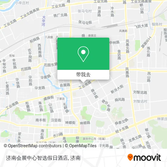 济南会展中心智选假日酒店地图