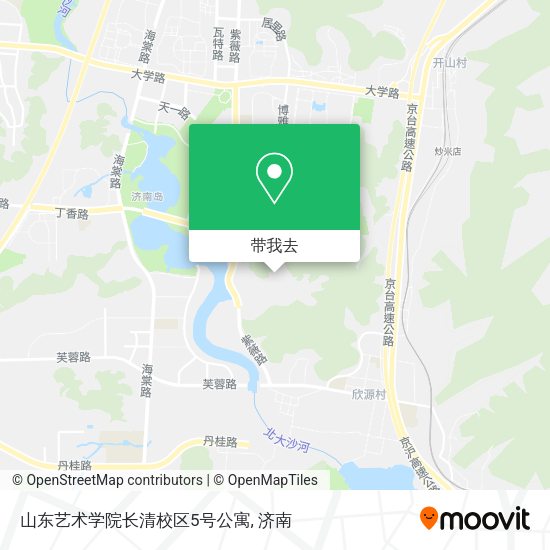 山东艺术学院长清校区5号公寓地图