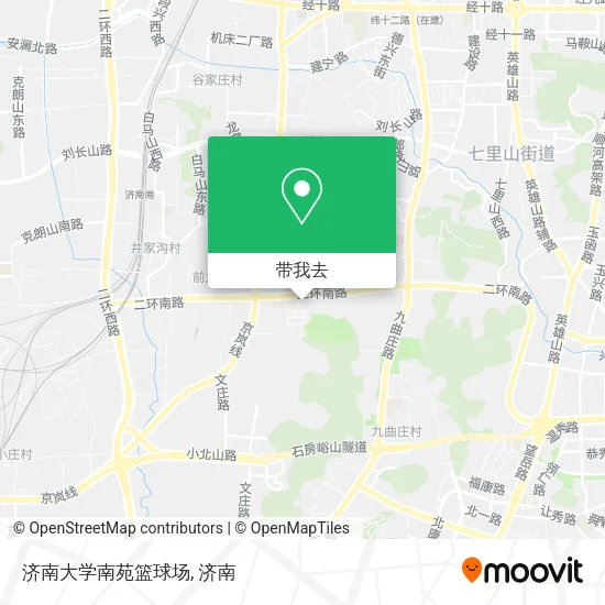 济南大学南苑篮球场地图