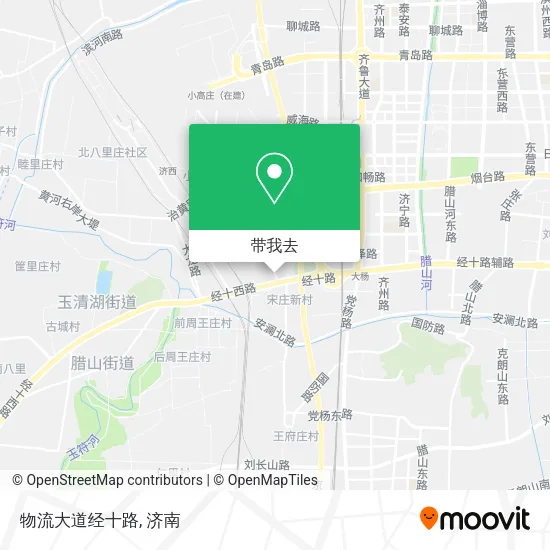 物流大道经十路地图