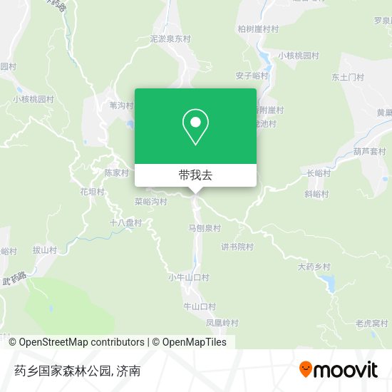药乡国家森林公园地图