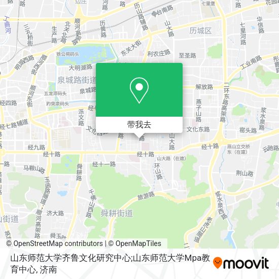 山东师范大学齐鲁文化研究中心;山东师范大学Mpa教育中心地图