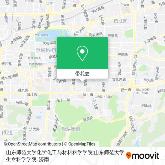 山东师范大学化学化工与材料科学学院;山东师范大学生命科学学院地图