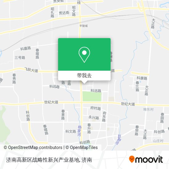 济南高新区战略性新兴产业基地地图
