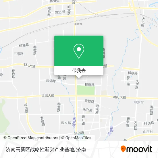 济南高新区战略性新兴产业基地地图