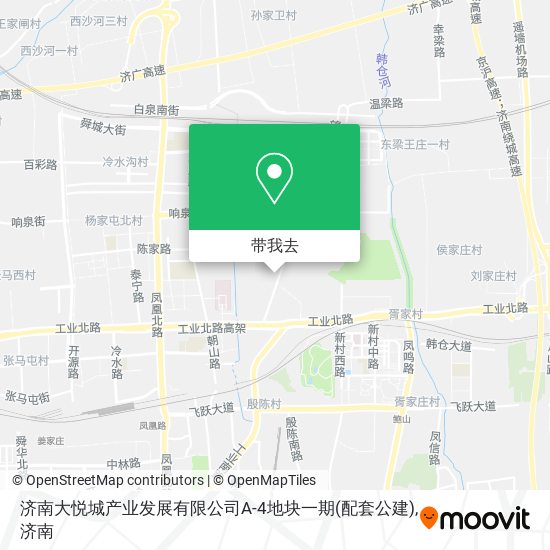 济南大悦城产业发展有限公司A-4地块一期(配套公建)地图