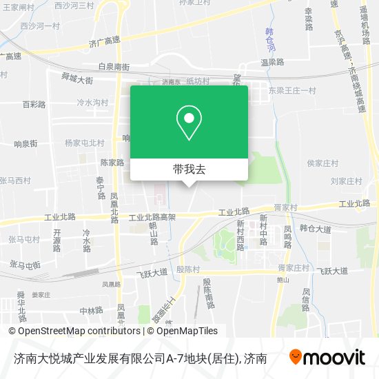 济南大悦城产业发展有限公司A-7地块(居住)地图