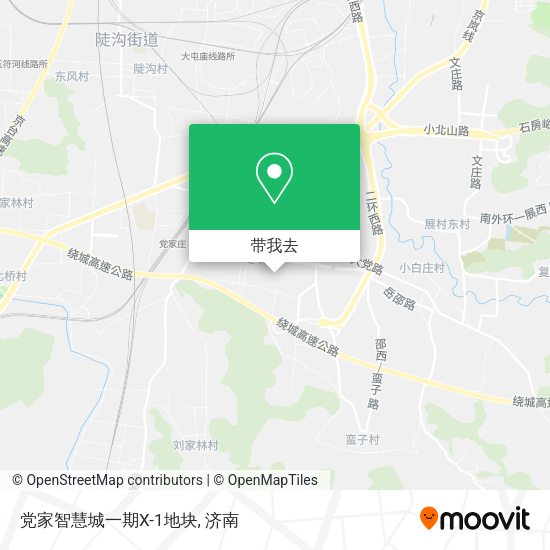 党家智慧城一期X-1地块地图