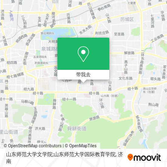 山东师范大学文学院;山东师范大学国际教育学院地图